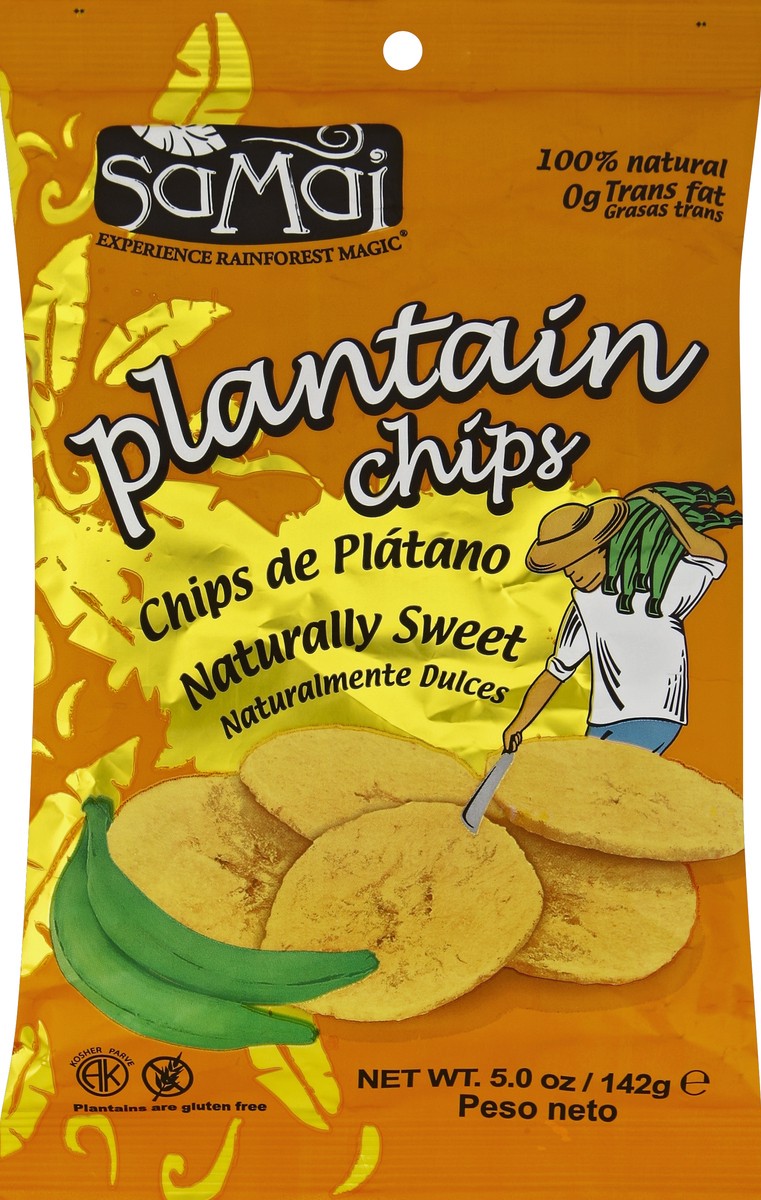 slide 2 of 3, Samai Plantain Chips, 5 oz