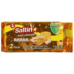 Saltin Butter Flavor Cheese Cracker - 2 ea