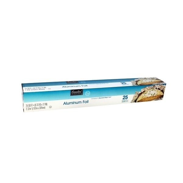 slide 1 of 1, Essential Everyday Aluminum Foil, 25 sq ft