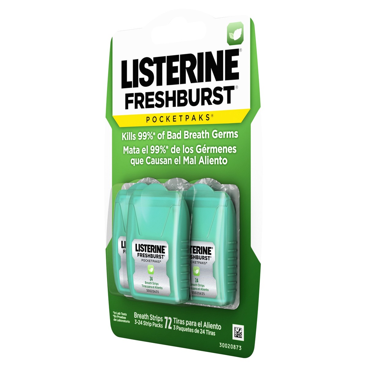 slide 5 of 7, Listerine Freshburst Pocketpaks Breath Strips, 72 ct