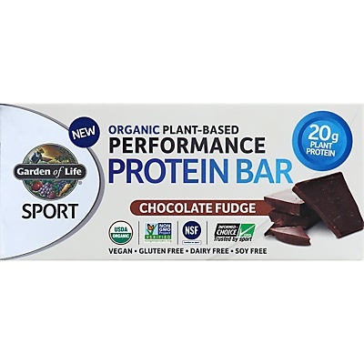 slide 1 of 1, Garden of Life Sport Organic Plant-Based Performance Chocolate Fudge Protein Bar, 12 ct