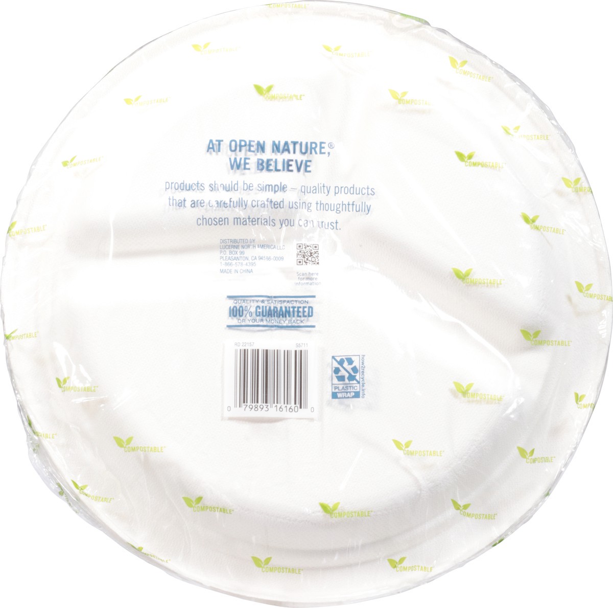 slide 10 of 12, 3-Compartment 10 Plate, 20 ct