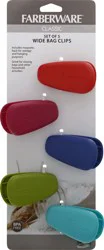 Farberware Classic Set of 5 Wide Bag Clips 1 ea