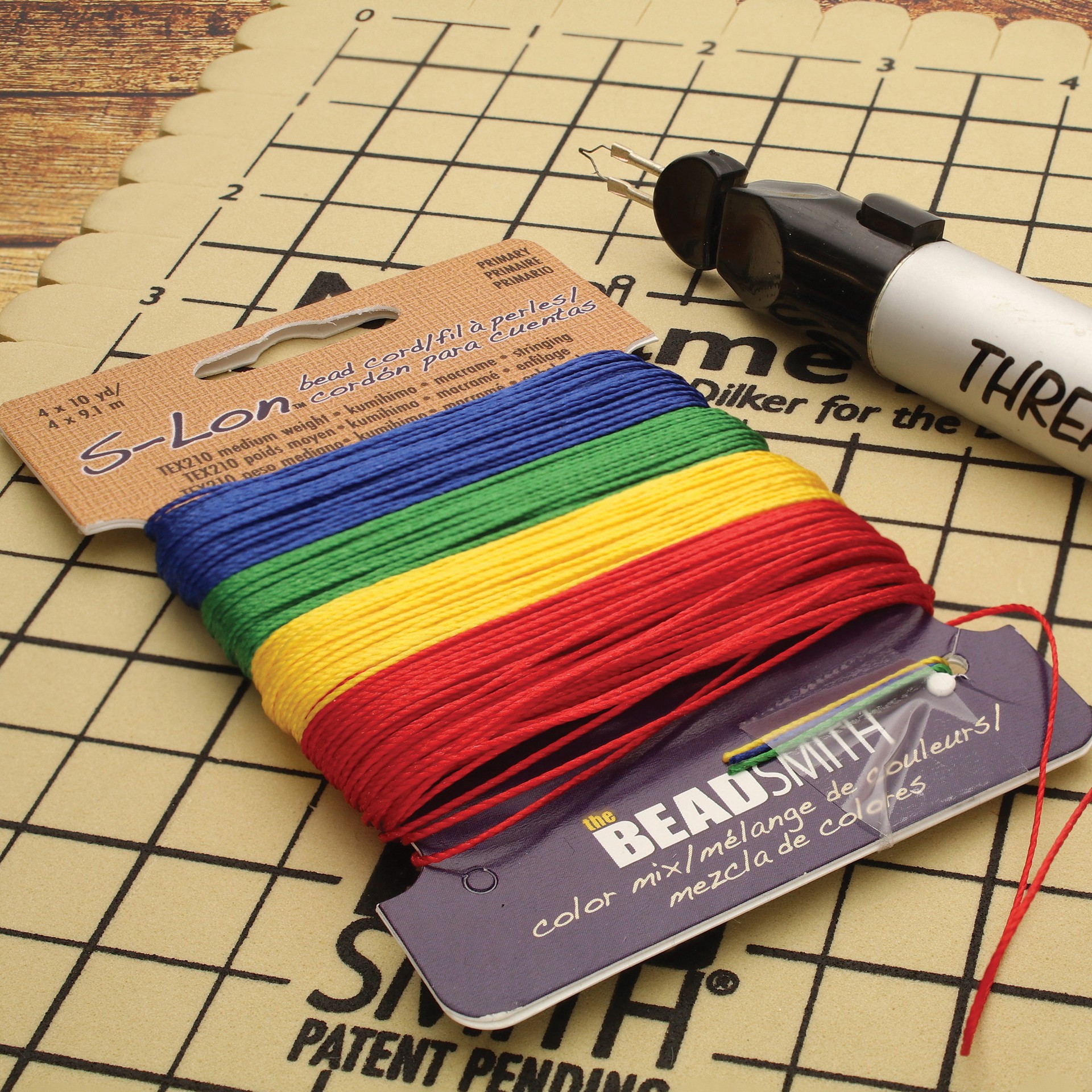 slide 5 of 7, The Beadsmith S-Lon 0.5mm Mixed Color Bead Cord, 0.5mm
