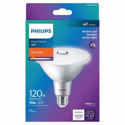 Philips 13-Watt PAR38 Motion Sensor LED Light Bulb - Soft White