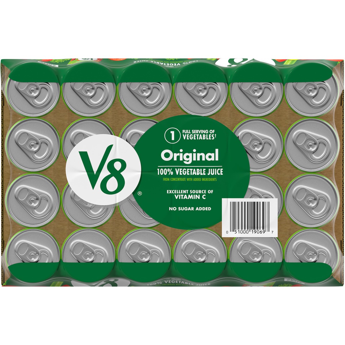 slide 7 of 11, V8 Original 100% Vegetable Juice, 5.5 fl oz Can (24 Pack), 132 oz