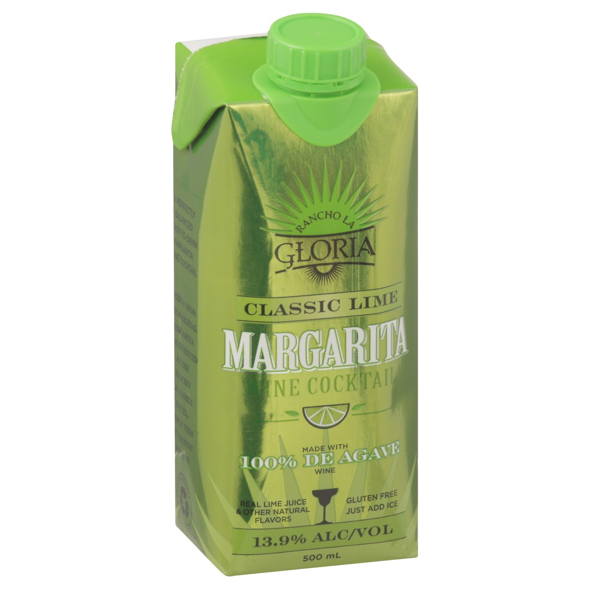 slide 9 of 13, Rancho La Gloria Margarita Classic Lime Wine Cocktail 500 ml, 500 ml
