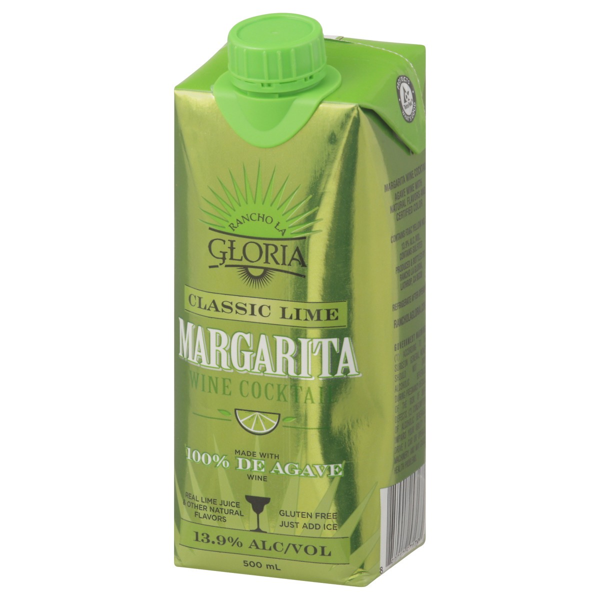 slide 13 of 13, Rancho La Gloria Margarita Classic Lime Wine Cocktail 500 ml, 500 ml