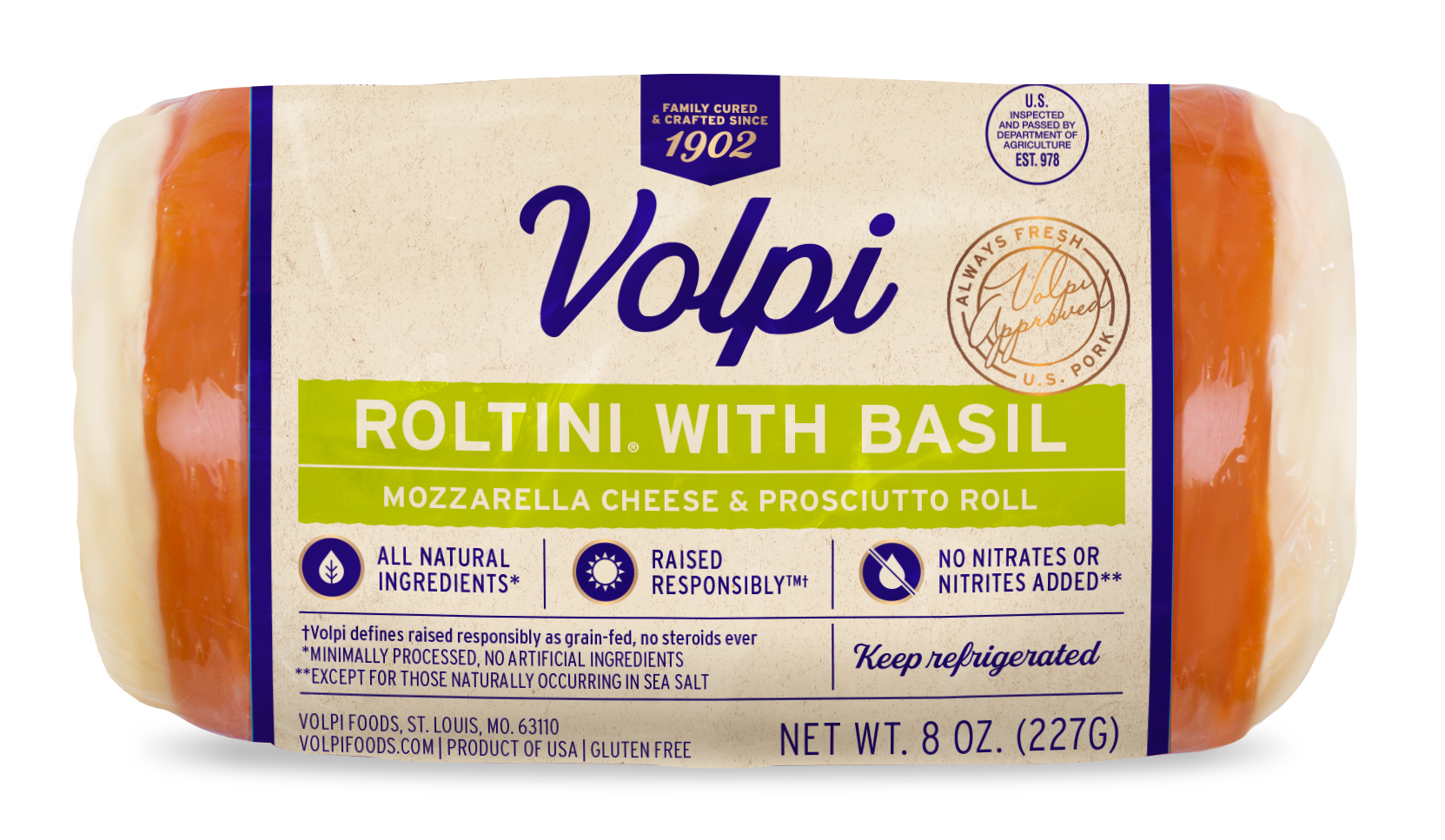 slide 1 of 1, Volpi Roltini With Basil, 8 oz