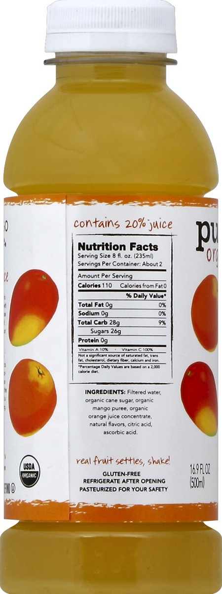 slide 2 of 4, Purity Organic Juice Drink Orange Mango - 16.9 oz, 16.9 oz