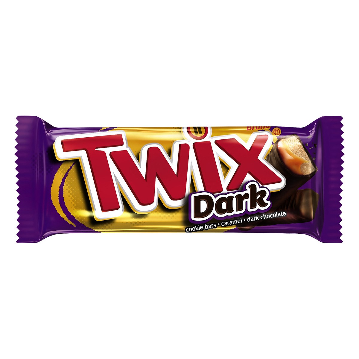 slide 1 of 1, TWIX Dark Chocolate Singles Size Cookie Bar Candy, 1.79 oz