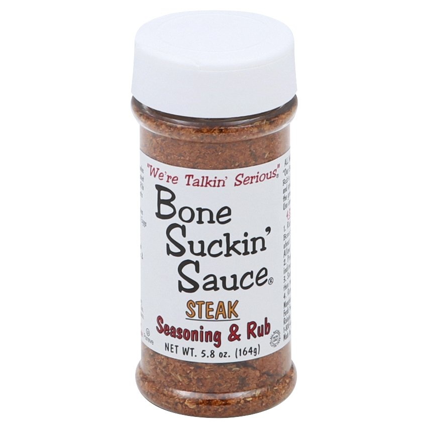 slide 1 of 1, Bone Suckin' Sauce Seasoning And Rub Steak, 5.8 oz