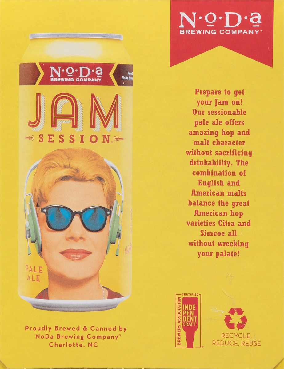 slide 3 of 9, NoDa Brewing Co. Pale Ale Jam Session Beer 4 - 1 pt Cans, 64 oz