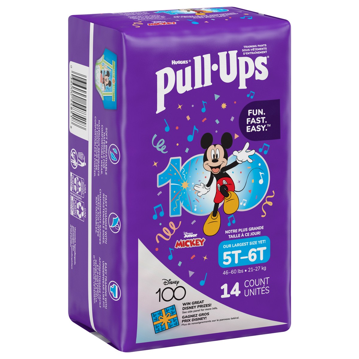 slide 12 of 12, Pull-Ups Boys' Potty Training Pants - 5T-6T, 14 ct