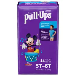 Pull-Ups Boys' Potty Training Pants, 5T-6T (46+ lbs), 14 Count