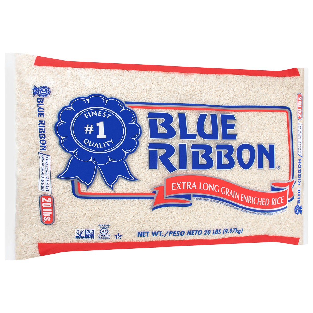 slide 2 of 9, Blue Ribbon Extra Long Grain Enriched Rice 20 lb, 20 lb