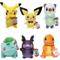 slide 13 of 13, Pokemon 8" Plush, 8 in