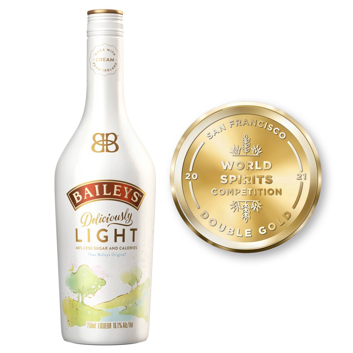 slide 3 of 9, Bailey's Deliciously Light, 750 mL, 750 ml