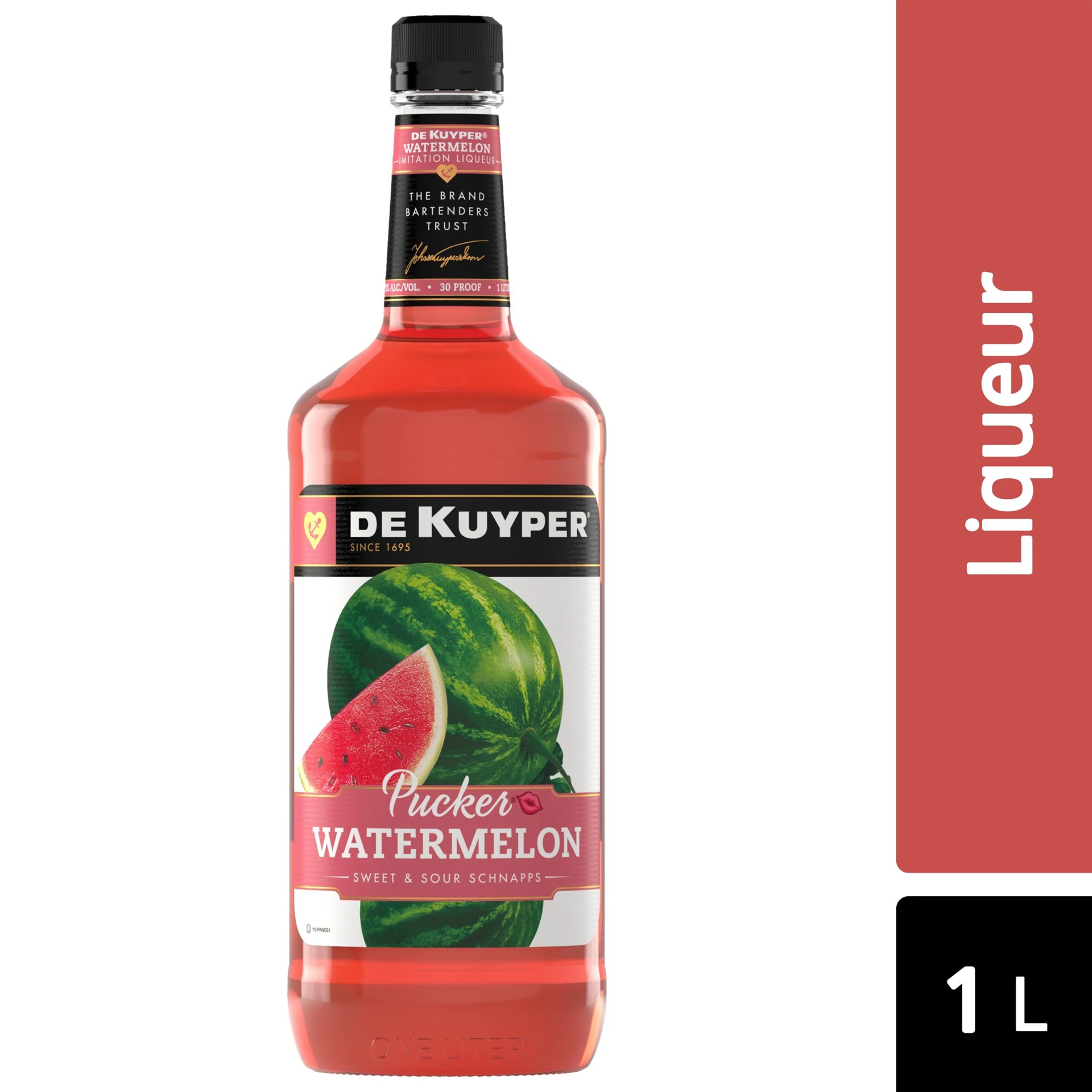 slide 1 of 2, Dekuyper Watermelon Pucker, 1 liter