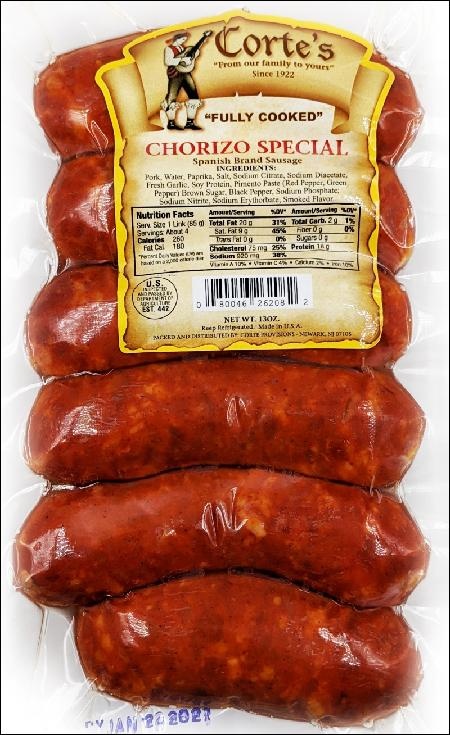 slide 1 of 1, Cortes Chorizo Specail Spanish Brand Sausage, 1 ct