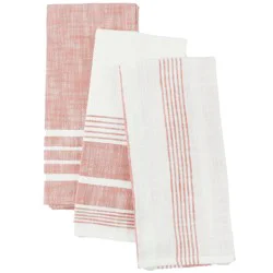 Haven + Key Chambray Kitchen Towel Set - Clay & White