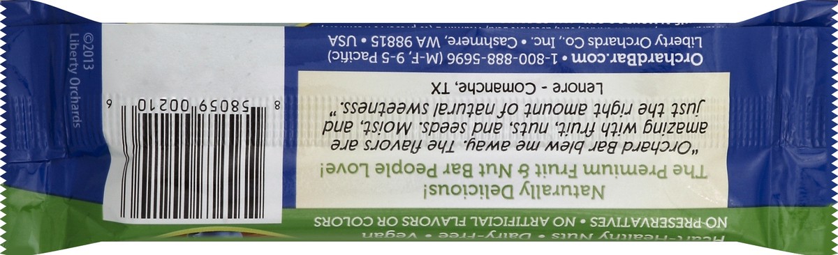 slide 2 of 6, Orchard Bar Fruit & Nut Bar 1.4 oz, 1.4 oz