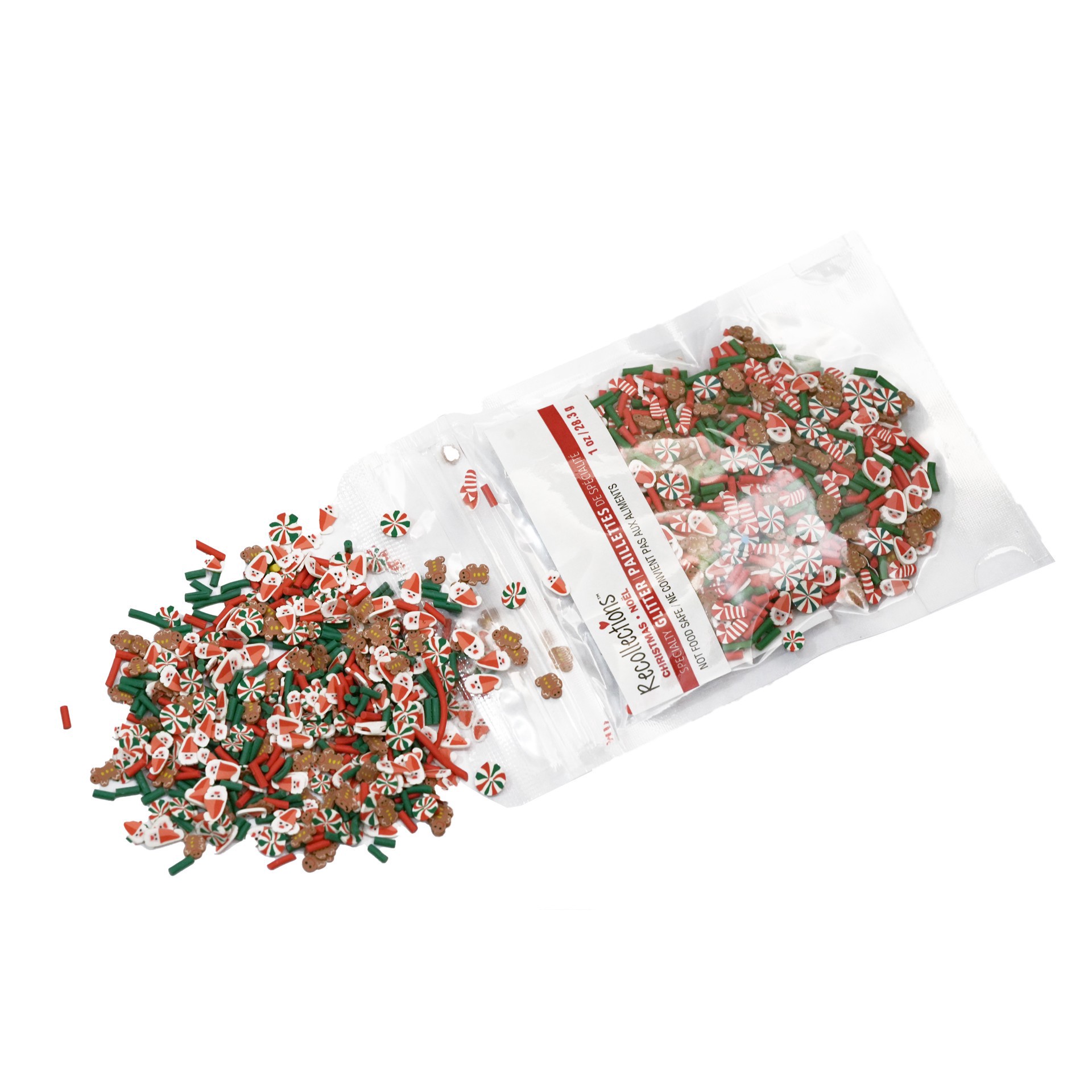slide 3 of 3, 1oz. Christmas Mix Specialty Glitter By Recollections, 1 oz