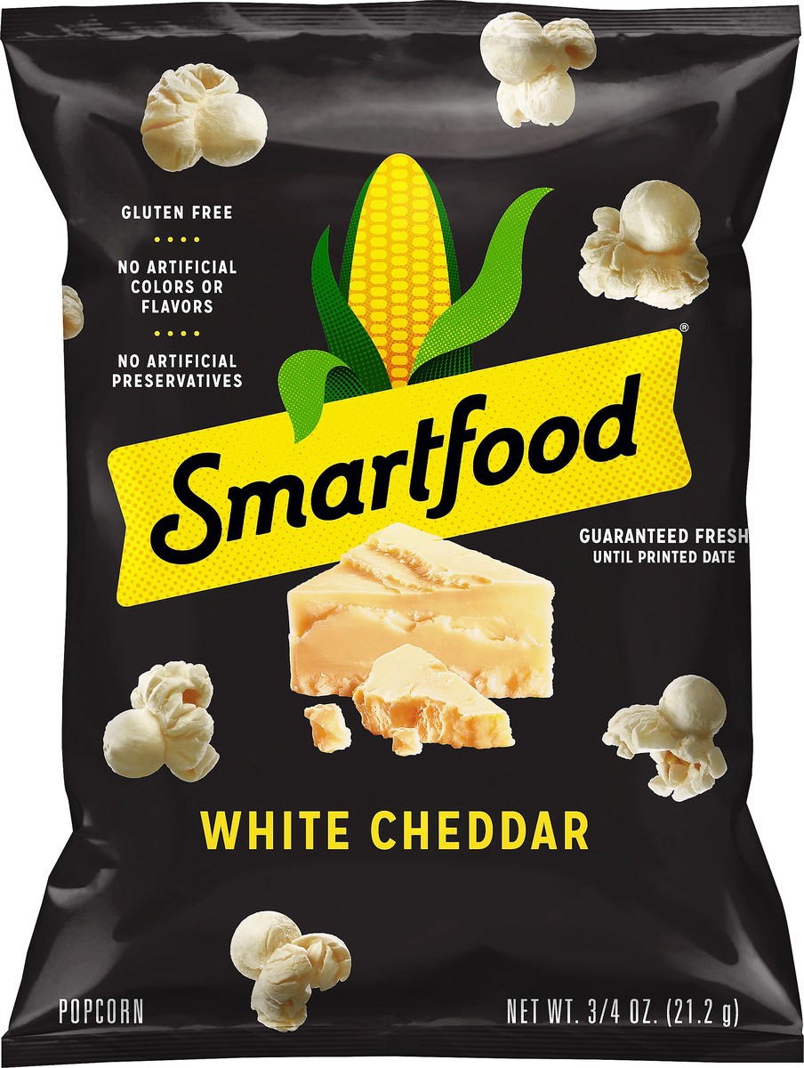 slide 3 of 3, Smartfood Gluten Free White Cheddar Popcorn 0.75 oz, 0.75 oz