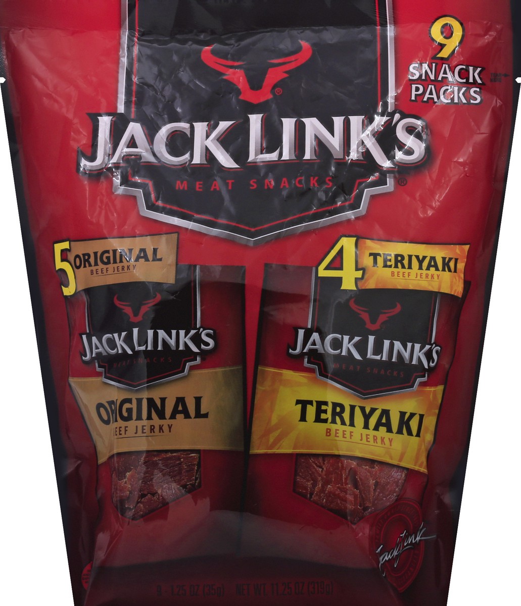 slide 8 of 8, Jack Link's Original/Teriyaki Beef Jerky - 9 ct, 9 ct