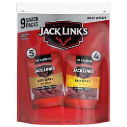 Jack Link's Original/Teriyaki Beef Jerky - 9 ct