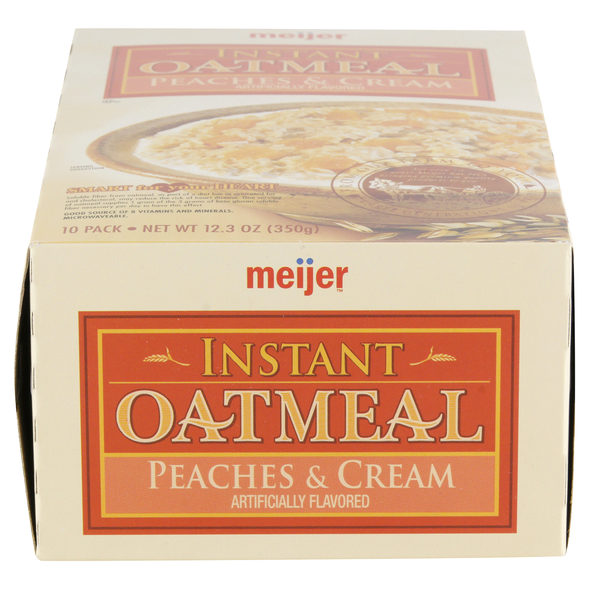 Meijer Instant Oatmeal Peaches & Cream Shipt