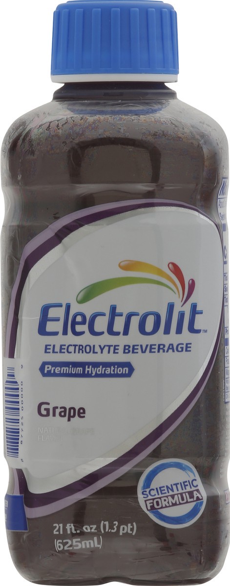 slide 10 of 11, Electrolit Premium Hydration Grape Artificially Flavored Electrolyte Beverage, 21 oz