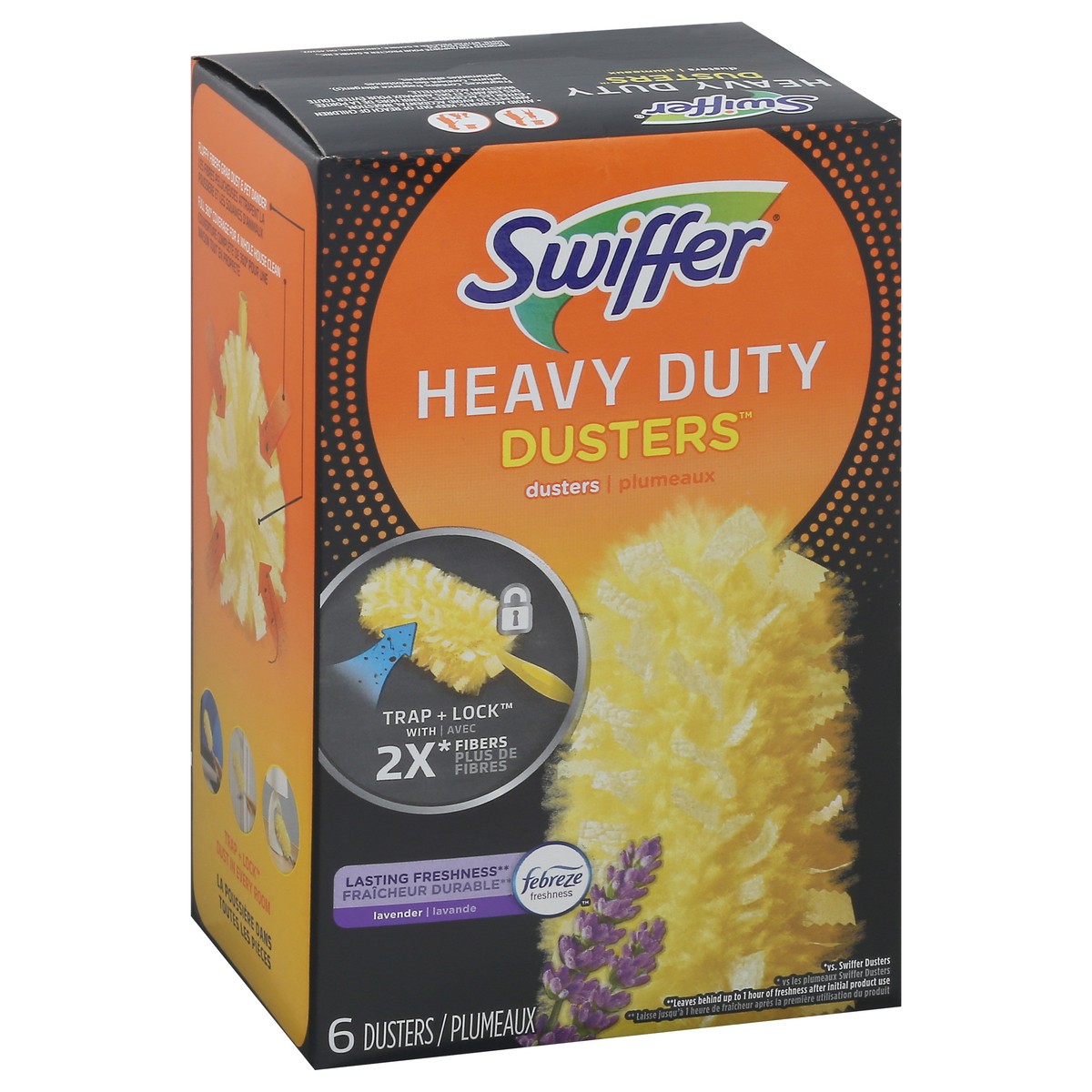 slide 7 of 9, Swiffer Heavy Duty Lavender Dusters 6 Each, 6 ct