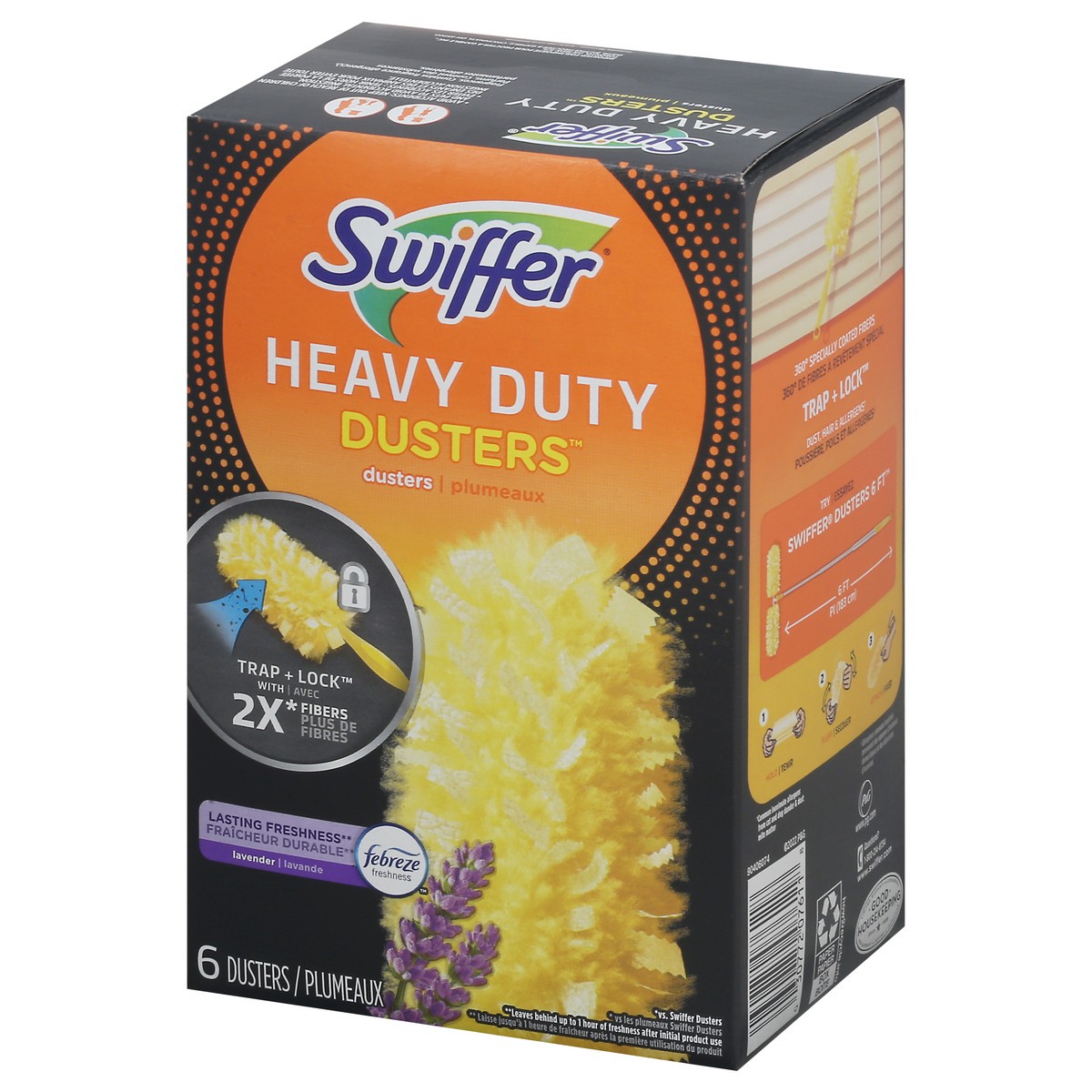 slide 3 of 9, Swiffer Heavy Duty Lavender Dusters 6 Each, 6 ct