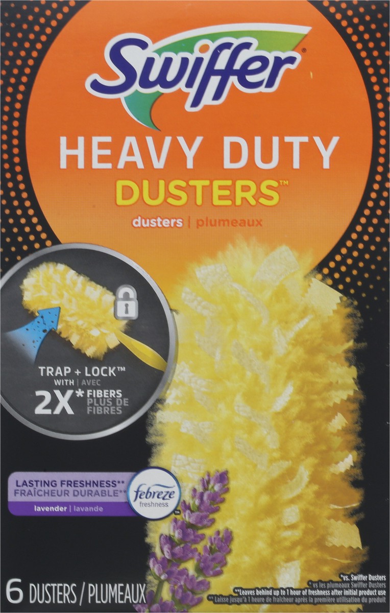 slide 2 of 9, Swiffer Heavy Duty Lavender Dusters 6 Each, 6 ct