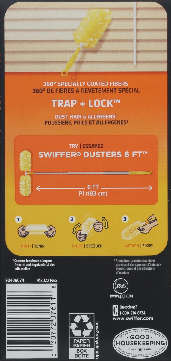 slide 9 of 9, Swiffer Heavy Duty Lavender Dusters 6 Each, 6 ct