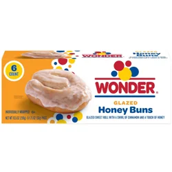 Wonder 6ct Glazed Honey Buns 10.5oz