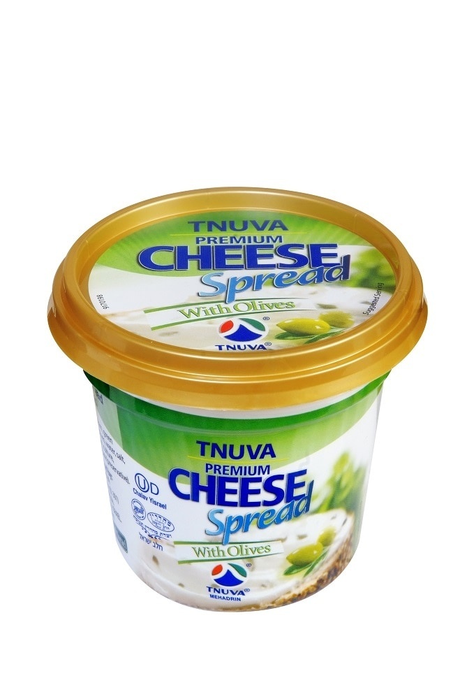 slide 1 of 1, Tnuva Cheese Spread, With Olives, 7.94 oz