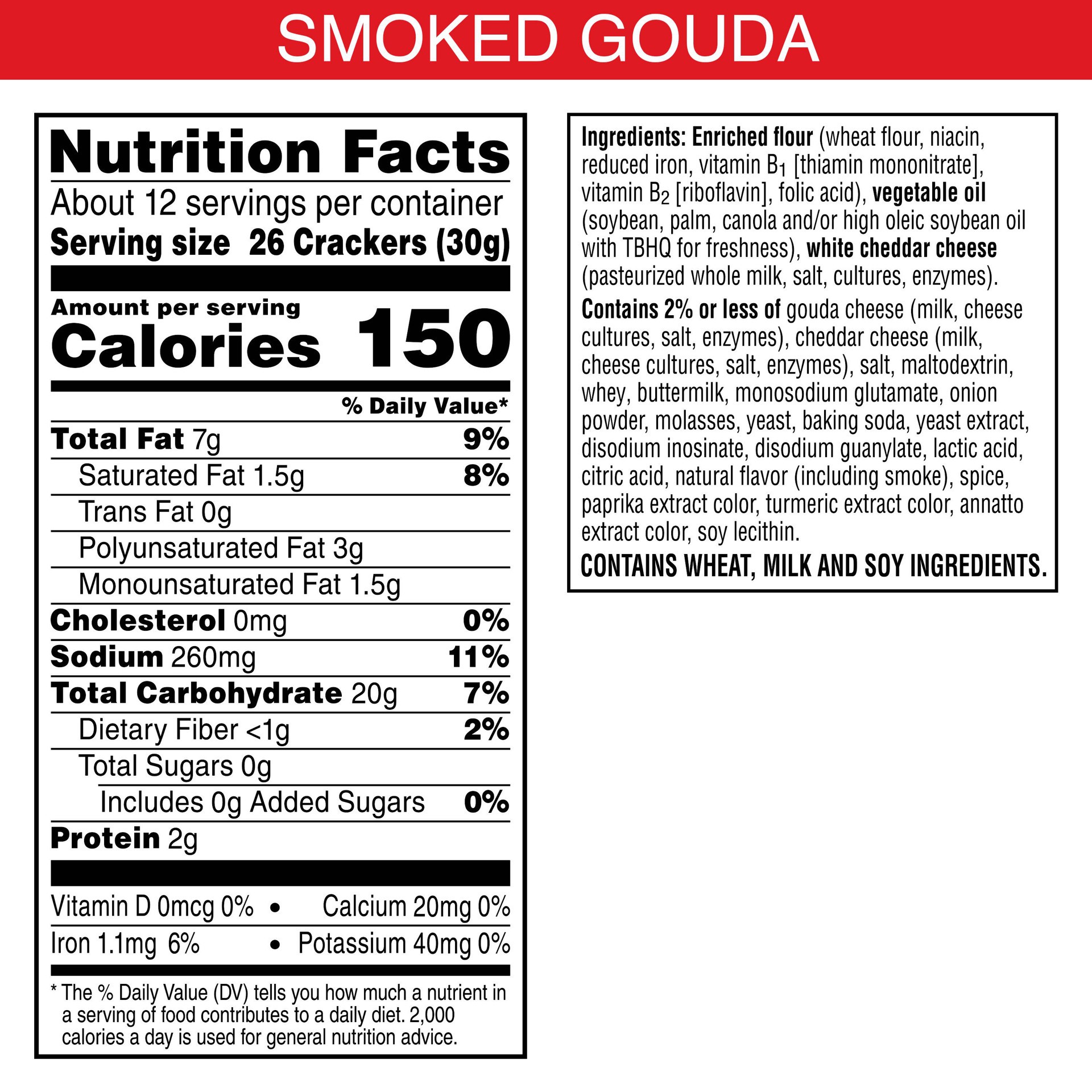 slide 4 of 5, Cheez-It Crackers Smoked Gouda 12.4oz, 12.4 oz