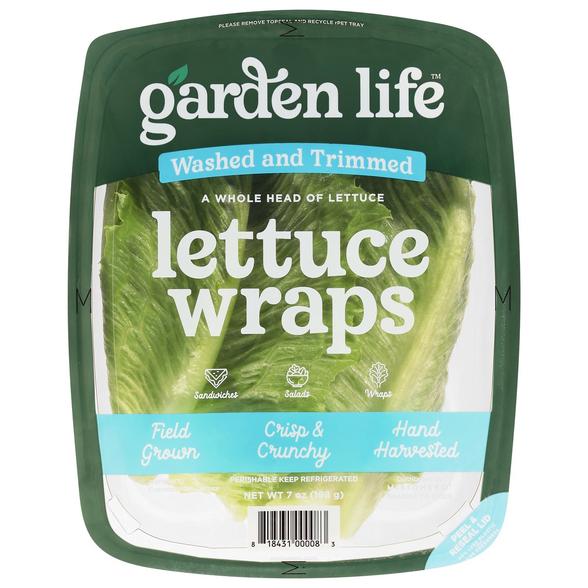 slide 1 of 4, Garden Life Lettuce Wraps 7 oz, 7 oz