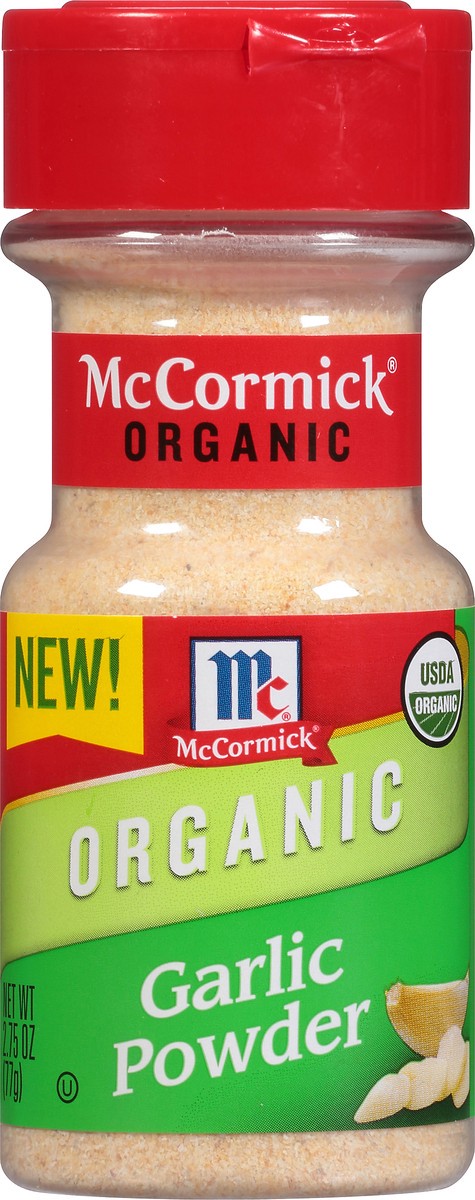 slide 5 of 6, McCormick Organic Garlic Powder, 2.75 oz