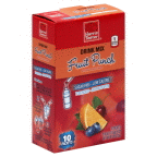 slide 1 of 1, Harris Teeter Drink Mix - Fruit Punch, 10 ct