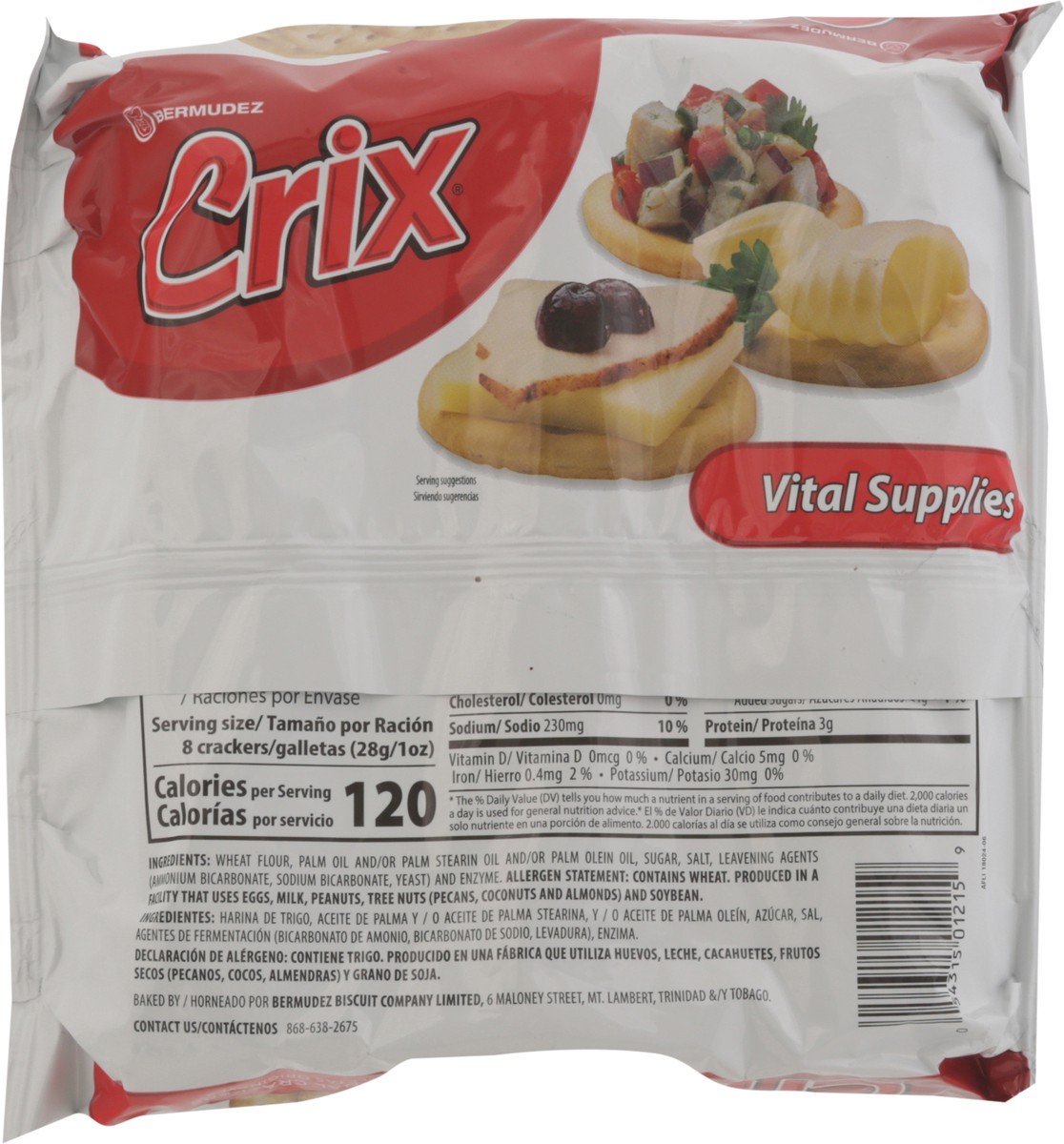 slide 4 of 14, Bermudez Crix Original Crackers 3 - 3.4 oz Packs, 3 ct