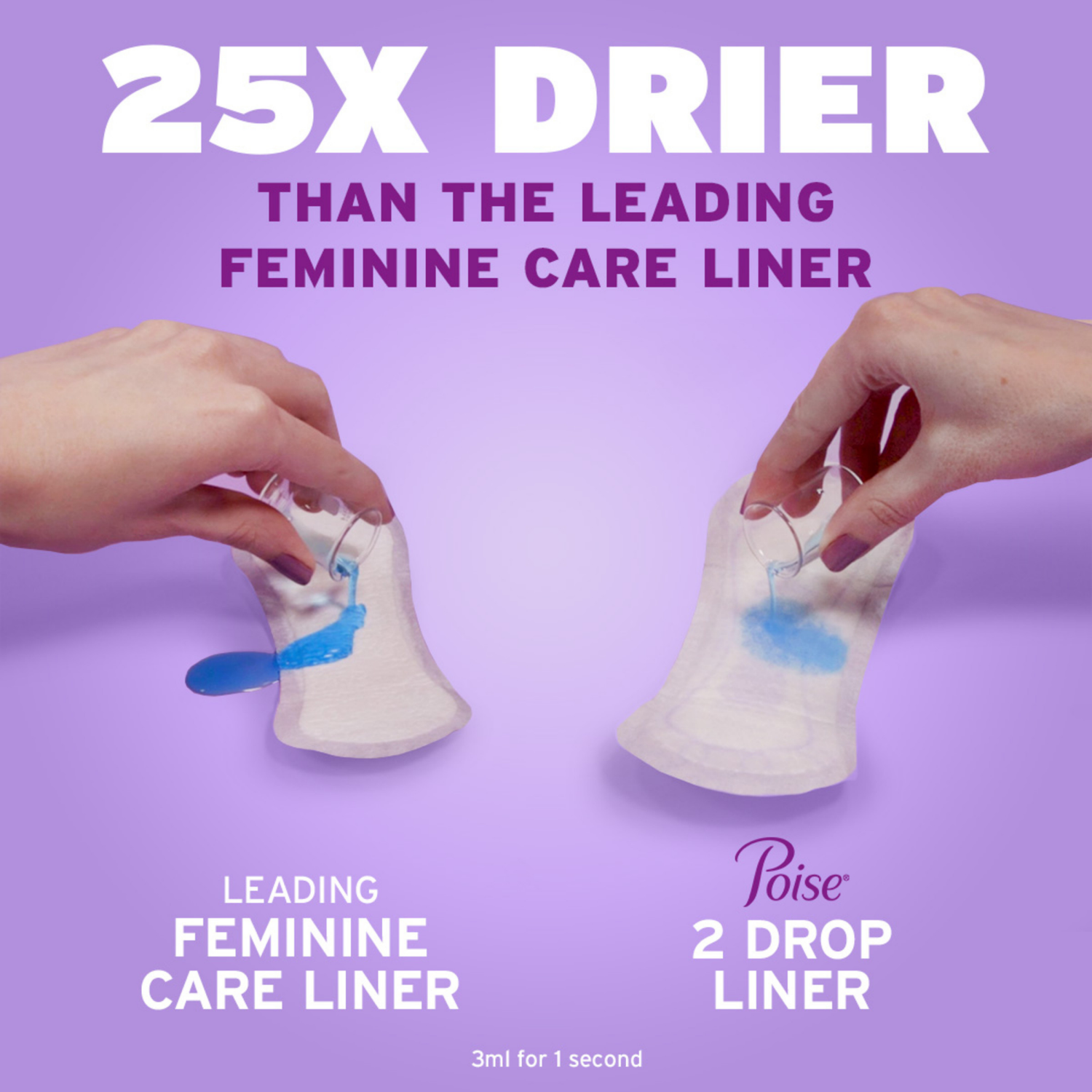 slide 7 of 7, Poise Daily Incontinence Panty Liners, 2 Drop Very Light Absorbency, Long, 24 Count of Pantiliners, 24 ct