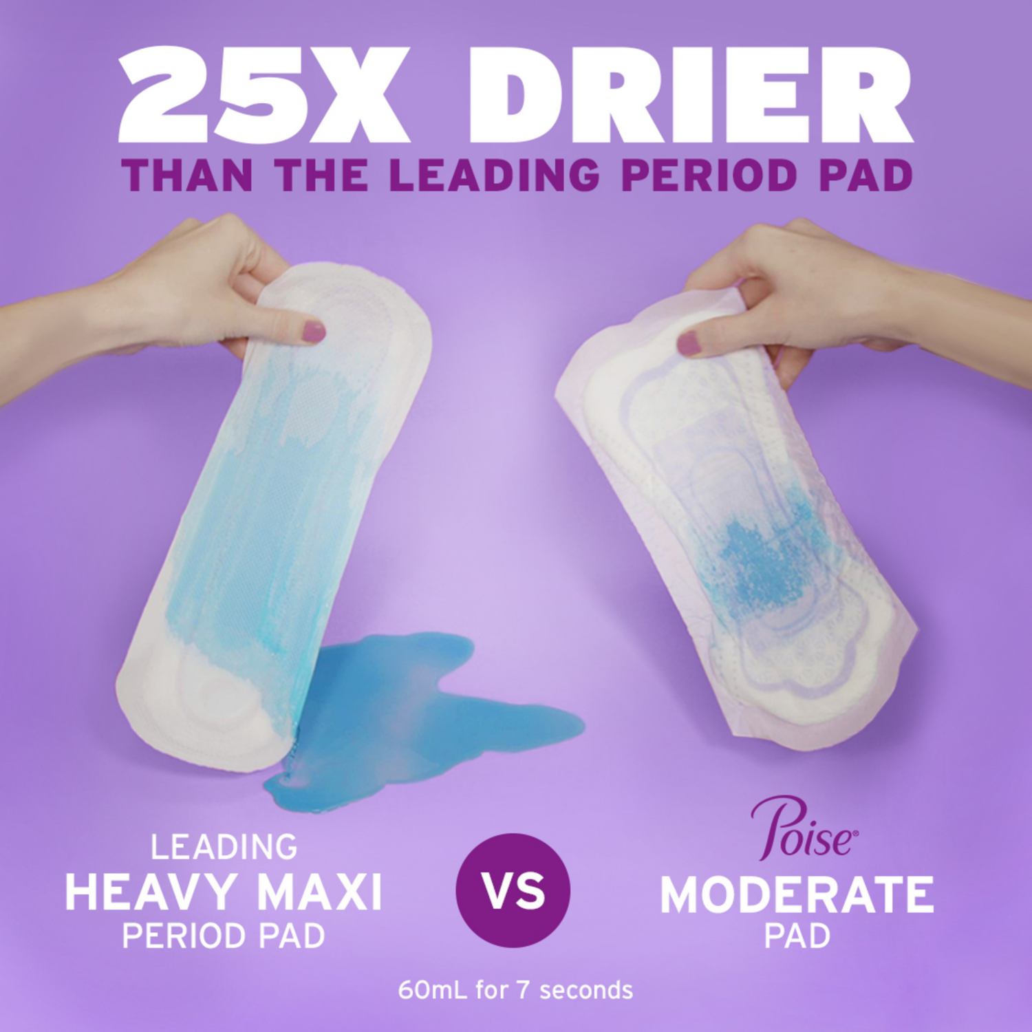 slide 3 of 7, Poise Incontinence & Postpartum Pads for Bladder Leaks, 3 Drop Light Absorbency, Long Length, 24 Count, 24 ct