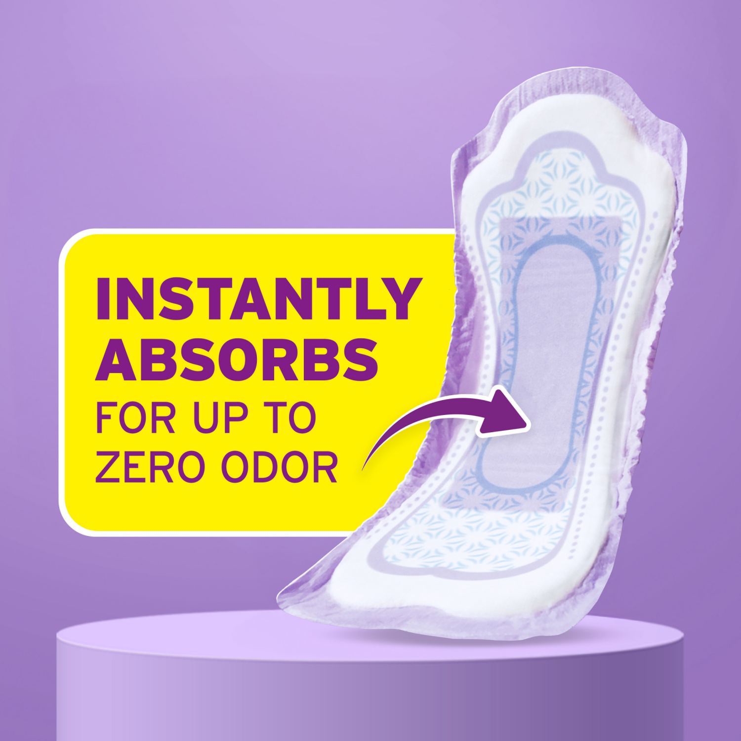 slide 5 of 7, Poise Incontinence & Postpartum Pads for Bladder Leaks, 5 Drop Maximum Absorbency, Regular Length, 48 Count, 48 ct
