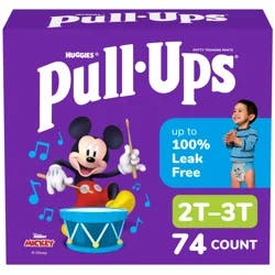 Pull-Ups Boys' Potty Training Pants, 2T-3T (16-34 lbs), 74 Ct