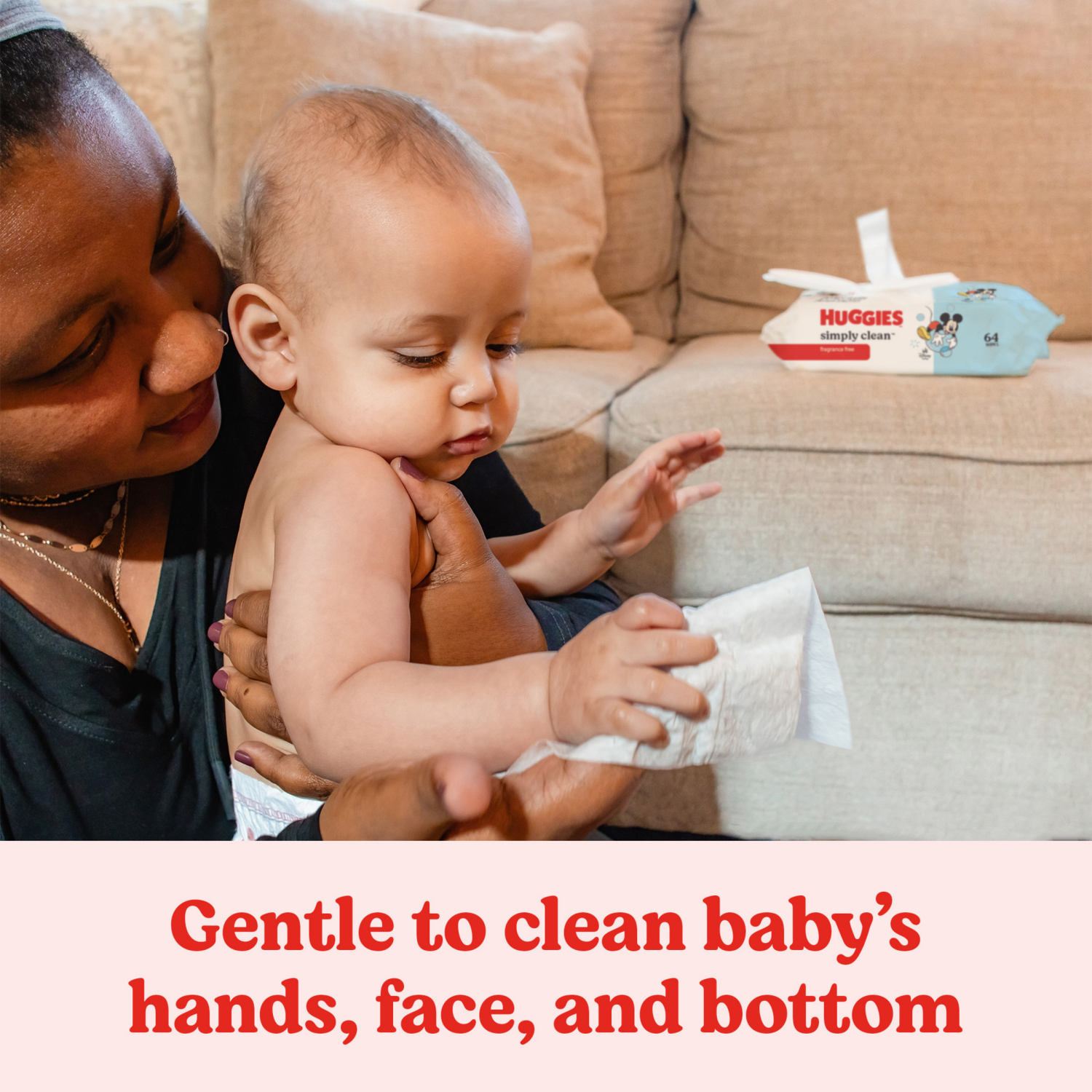 slide 5 of 8, Huggies Simply Clean Fragrance-Free Baby Wipes, Unscented Diaper Wipes, 3 Flip-Top Packs (192 Wipes Total) (Select for More), 3 ct