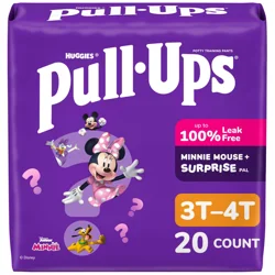 Pull-Ups Girls' Potty Training Pants, 3T-4T (32-40 lbs), 20 Count