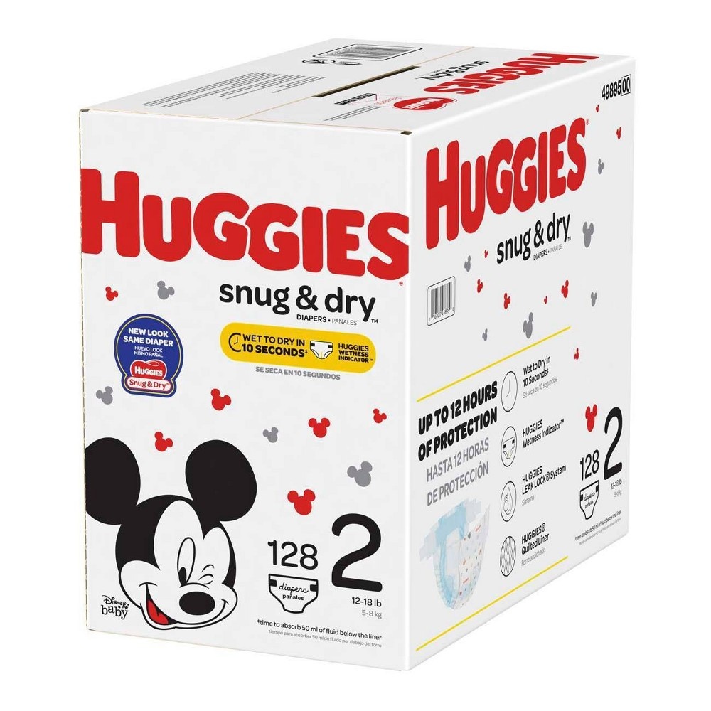 slide 2 of 5, Huggies Snug & Dry Baby Diapers, Size 2, 112 Ct, 112 ct